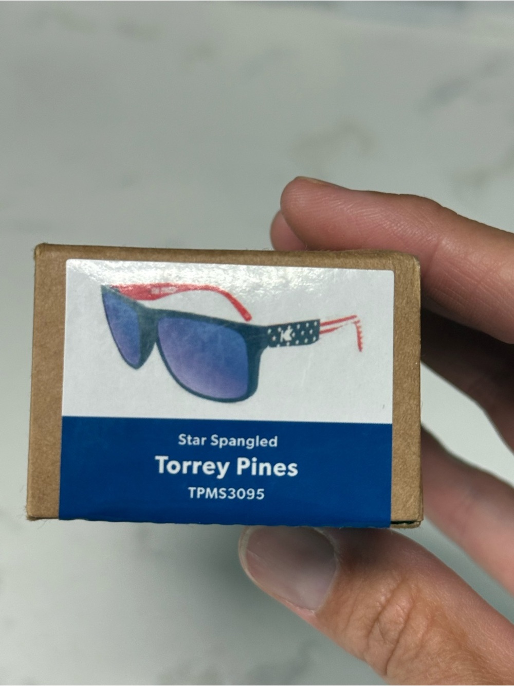 Torrey Pines Star Spangled Men's Sunglasses - Blue Lenses